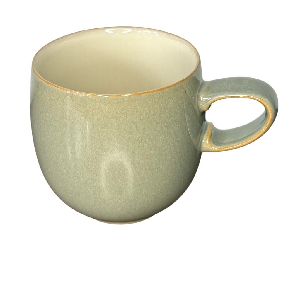 Denby-Langley Fire (No Swirl Design) Stoneware Set of4 Mugs Sage 10 oz Retired